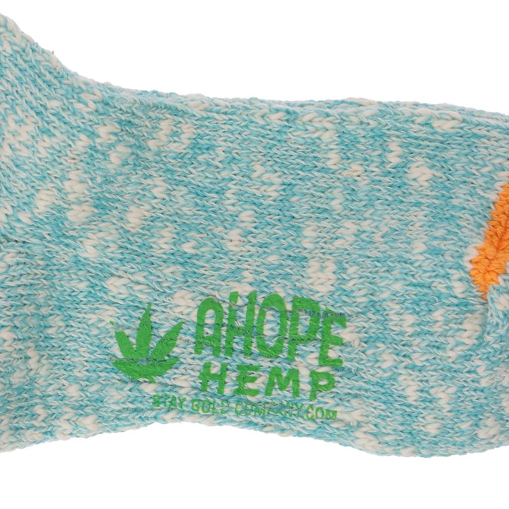  A HOPE HEMP A HOPE HEMP Slubnep Line Crew Socks画像3