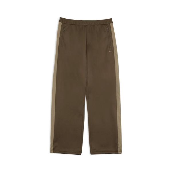 PUMA ワイドトラックパンツ ブラウン M