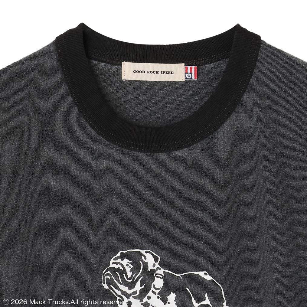  GOOD ROCK SPEED GOOD ROCK SPEED Bulldog Logo Ringer T-Shirt画像2