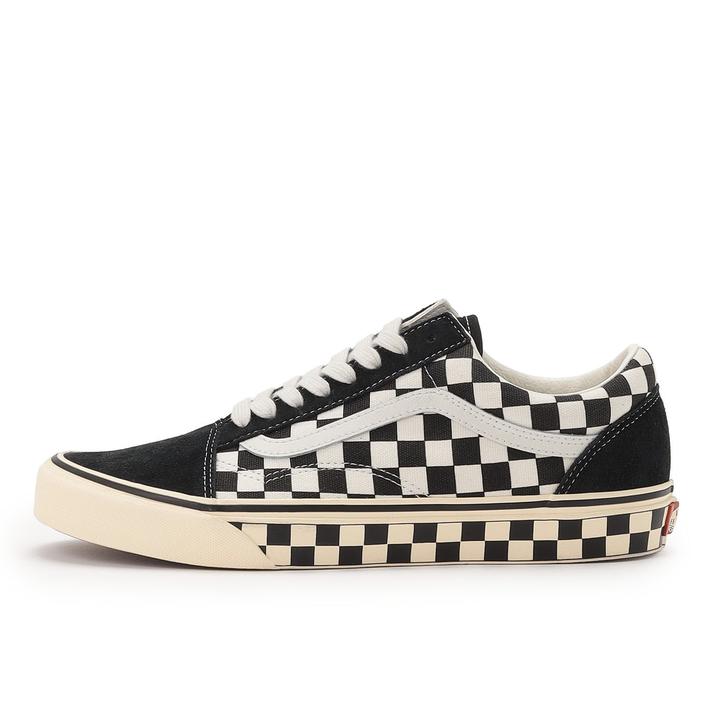 VANS �I�[���h�X�N�[�� CHK BLK/MARSHMA