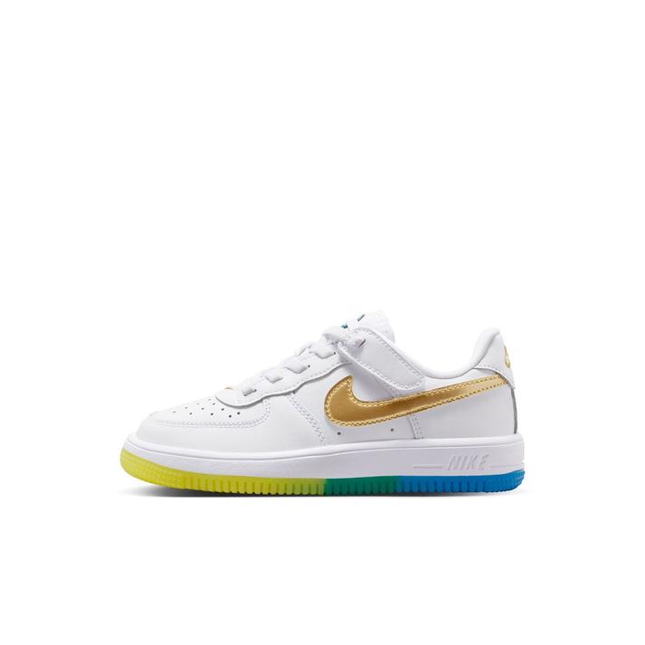 NIKE �t�H�[�X 1 LOW �C�[�W�[�I�� WC PS *100WHITE/M GOL