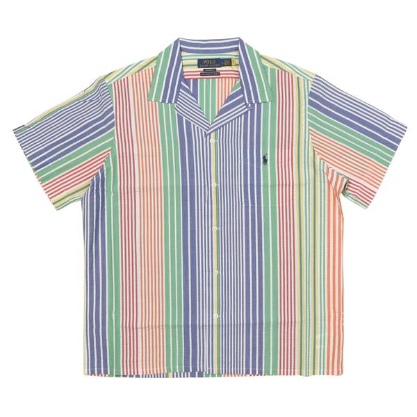 POLO RALPH LAUREN クラシックフィット シアサッカー キャンプシャツ マルチカラー M