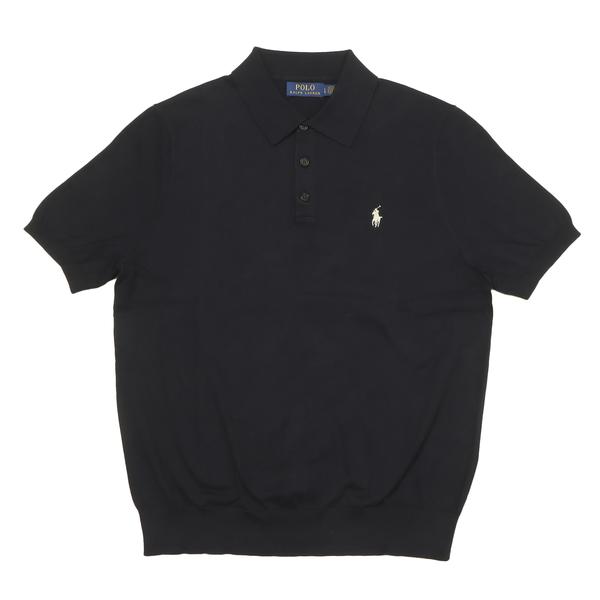POLO RALPH LAUREN コットンセーター ポロシャツ ブルー M