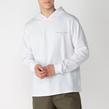 SALVAGE PUBLIC チームロゴフード L/S Tシャツ オッシュマンズSMU