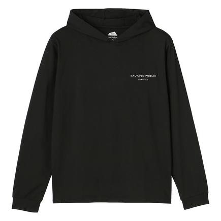 SALVAGE PUBLIC チームロゴフード L/S Tシャツ オッシュマンズSMU