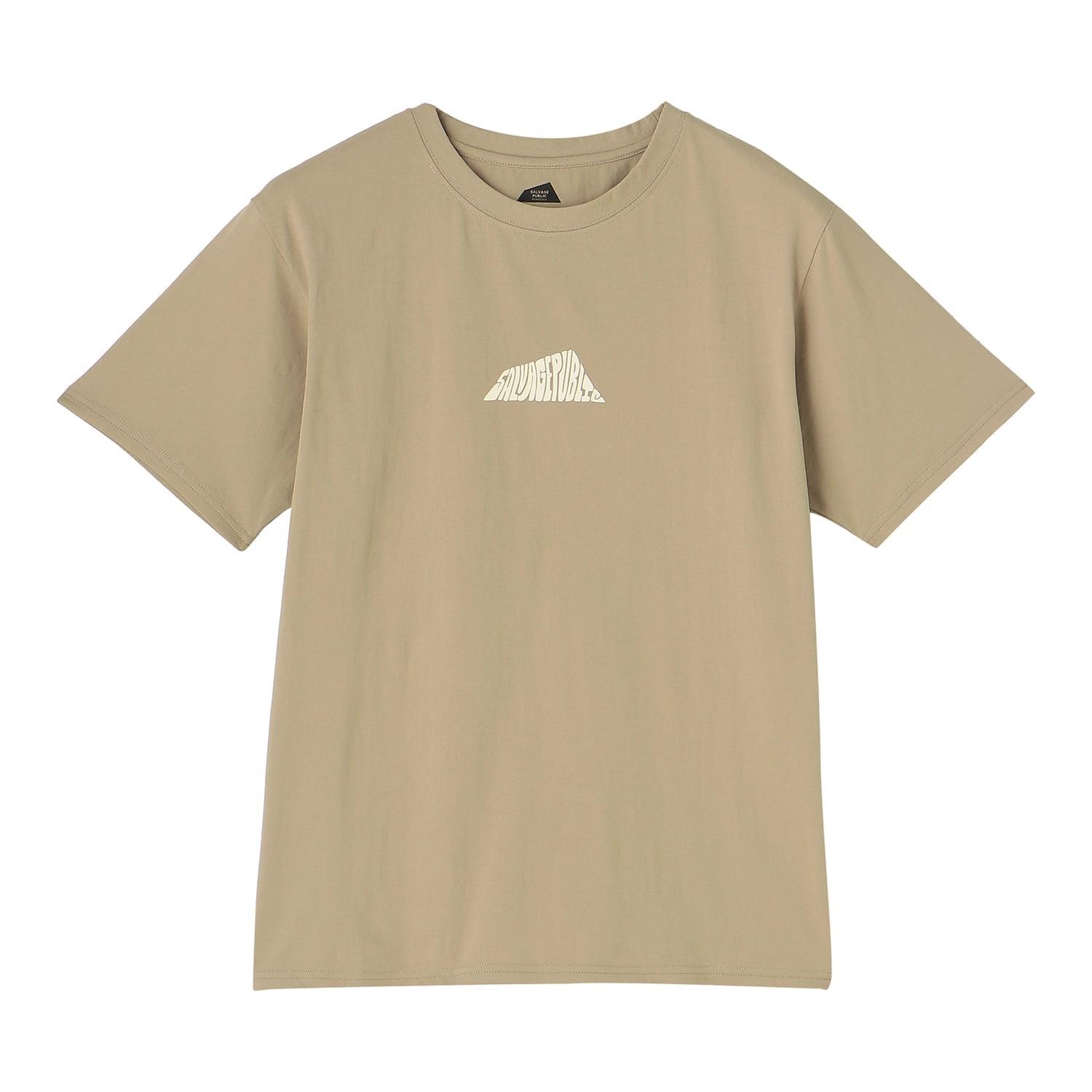 draw drawers バックオープンTシャツ ベージュ SALVAGE PUBLIC SALVAGE PUBLIC Hand Drawn Surf Tee OSHMAN'S SMU