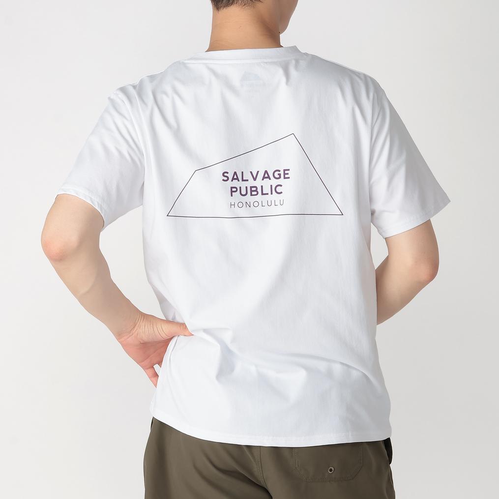 モデル：179㎝ / 着用サイズ：M SALVAGE PUBLIC SALVAGE PUBLIC DH Logo Outline Surf Tee OSHMAN'S SMU画像3