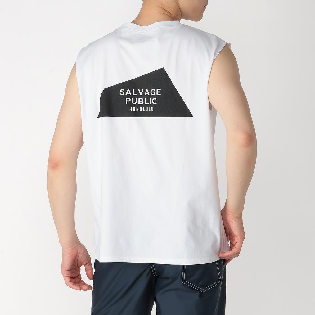 モデル：179㎝ / 着用サイズ：M SALVAGE PUBLIC SALVAGE PUBLIC Team Logo No Sleeve OSHMAN'S SMU画像3