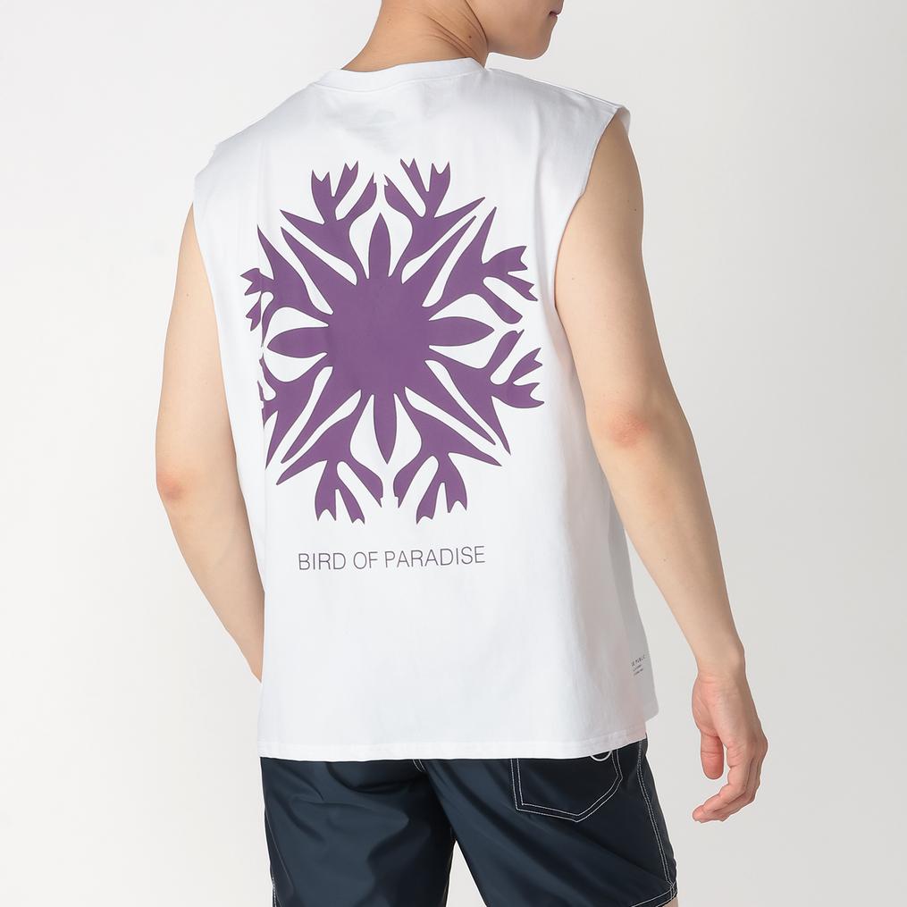 モデル：179㎝ / 着用サイズ：M SALVAGE PUBLIC SALVAGE PUBLIC Bird of Paradise No Sleeve OSHMAN'S SMU画像3