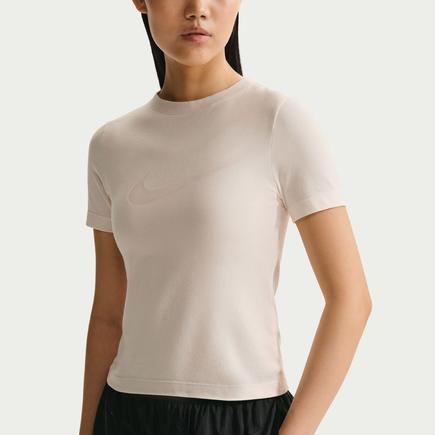 NIKE スポーツウェアスリム S/Sバーンアウトロゴトップス