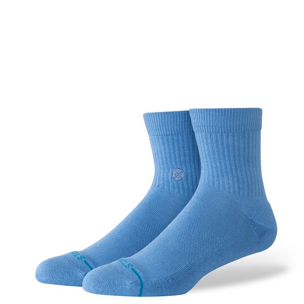 STANCE SOCKS アイコン クオーター ブルー L