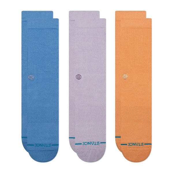 STANCE SOCKS アイコン 3パック ブルー L