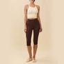  ITZON ITZON Shirring Capri Leggings画像3