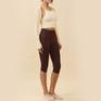 ITZON ITZON Shirring Capri Leggings画像4