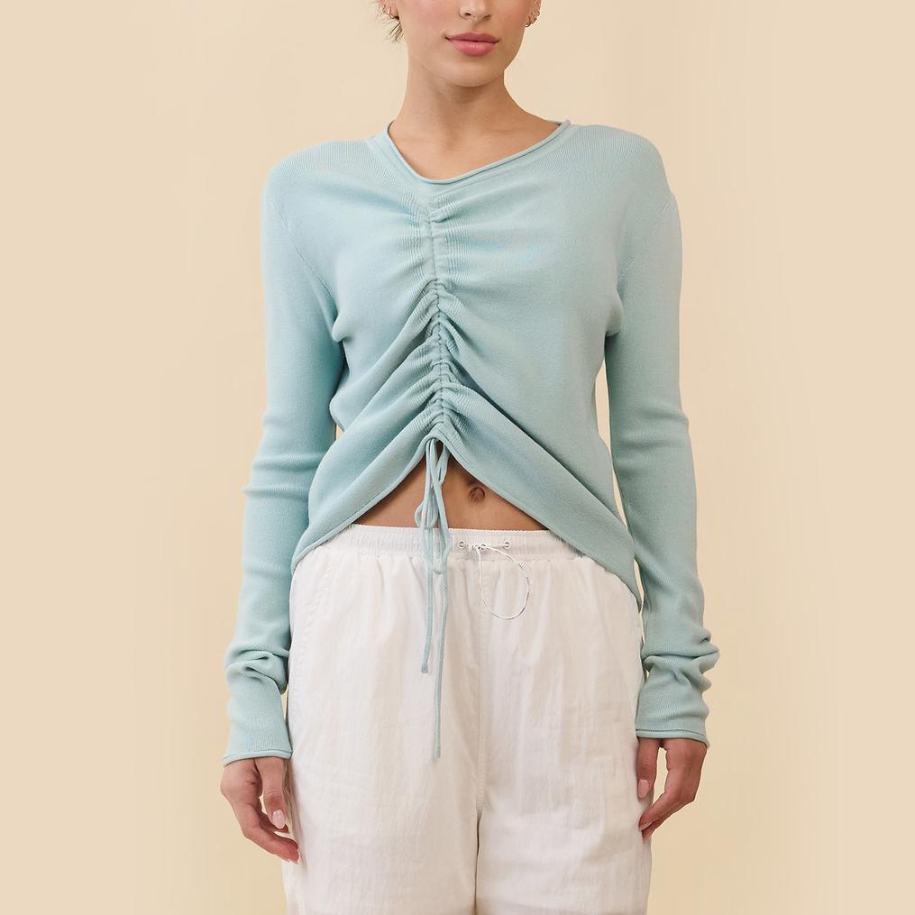  ITZON ITZON Mellow String Knit Long Tee画像1