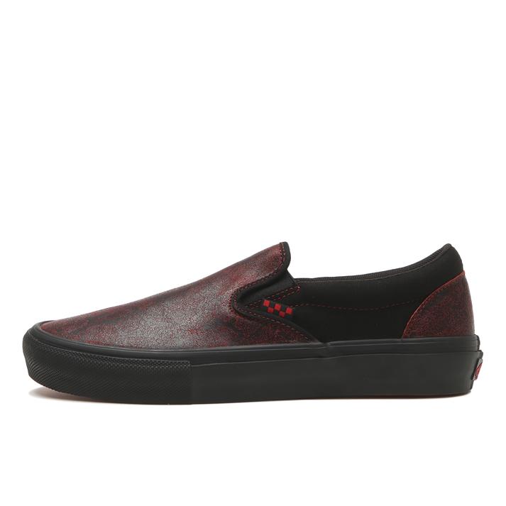 VANS �X�P�[�g �X���b�|�� SAW RED/BLACK