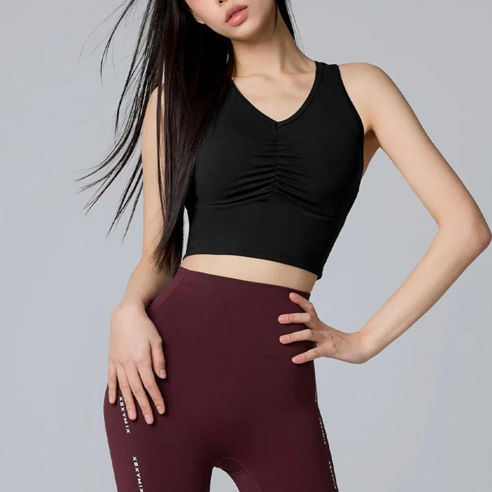  XEXYMIX XEXYMIX Black Label Signature Power Rise Shirring Cropped Bratop画像3