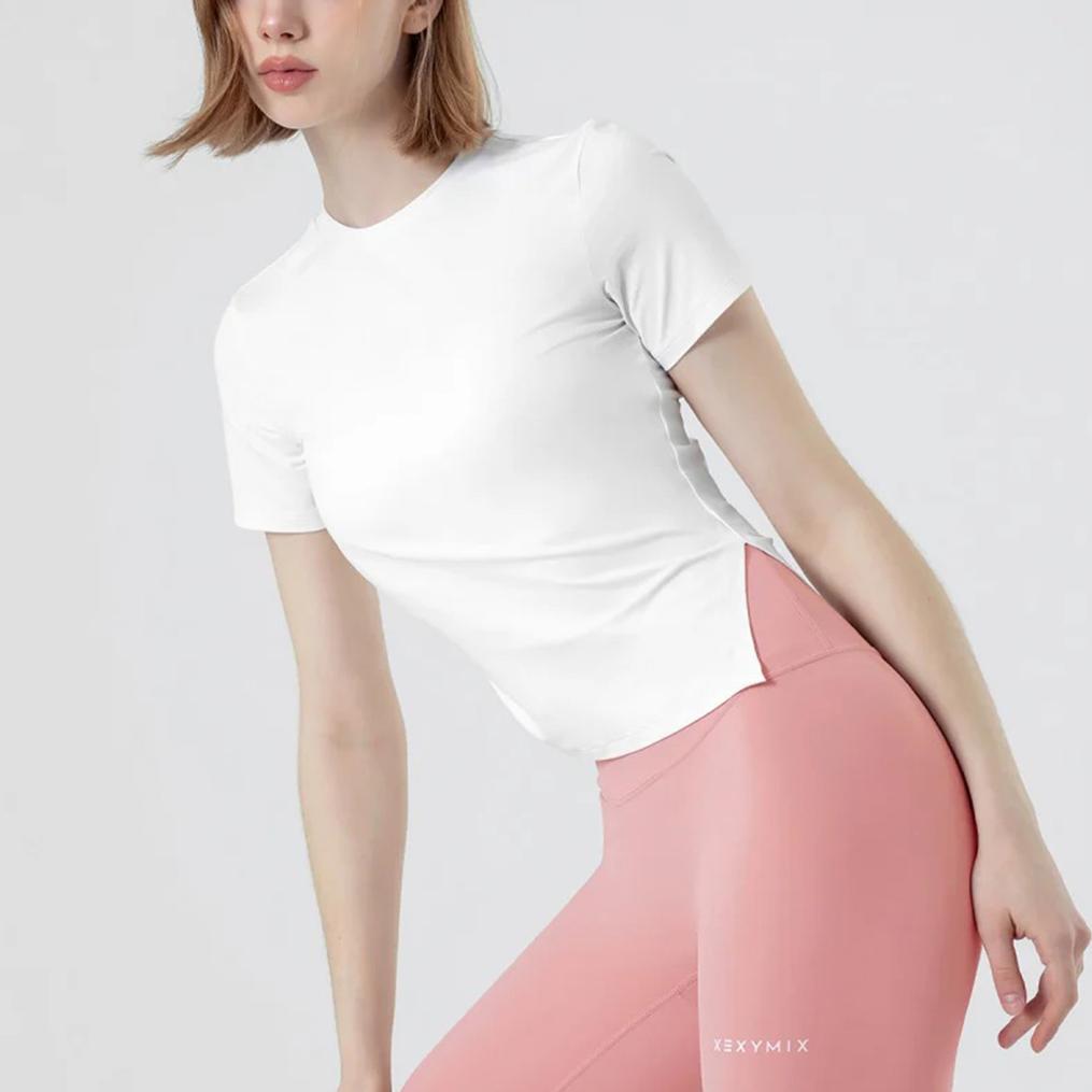  XEXYMIX XEXYMIX Asymmetry Slit & Shirring Tee画像3