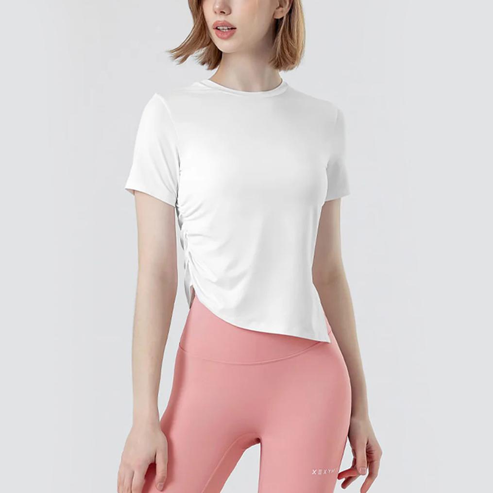 XEXYMIX XEXYMIX Asymmetry Slit & Shirring Tee画像7