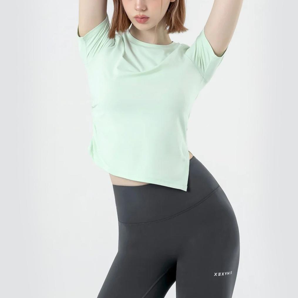  XEXYMIX XEXYMIX Asymmetry Slit & Shirring Tee画像2