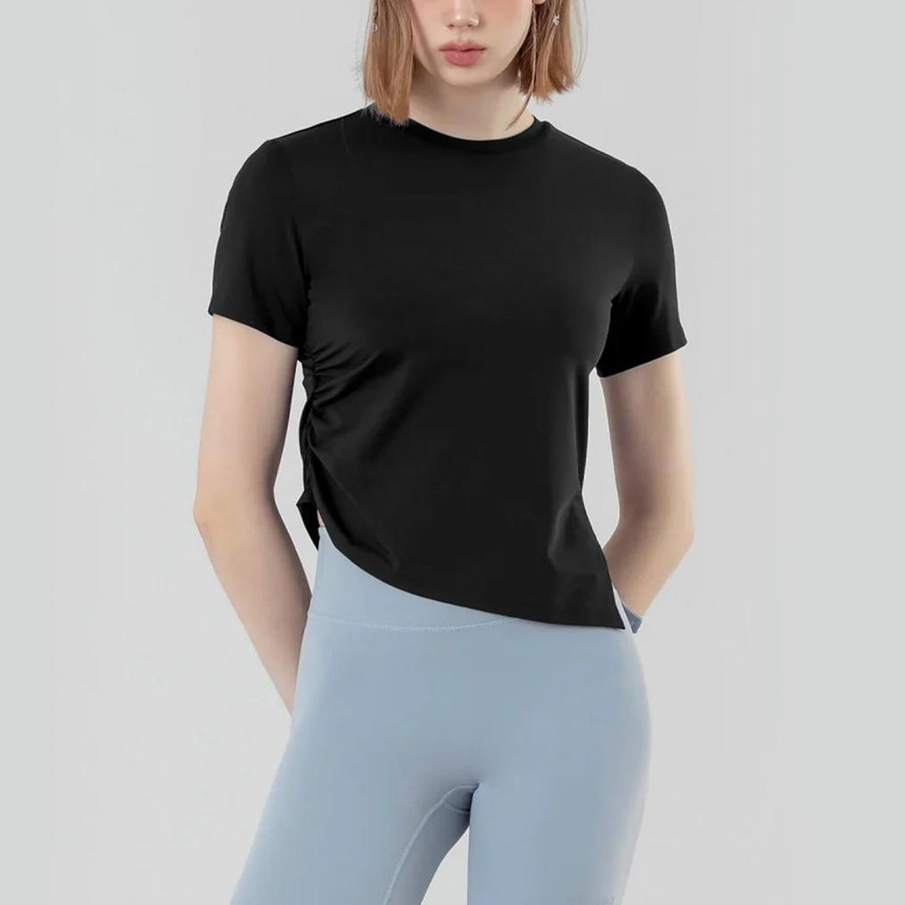  XEXYMIX XEXYMIX Asymmetry Slit & Shirring Tee画像2