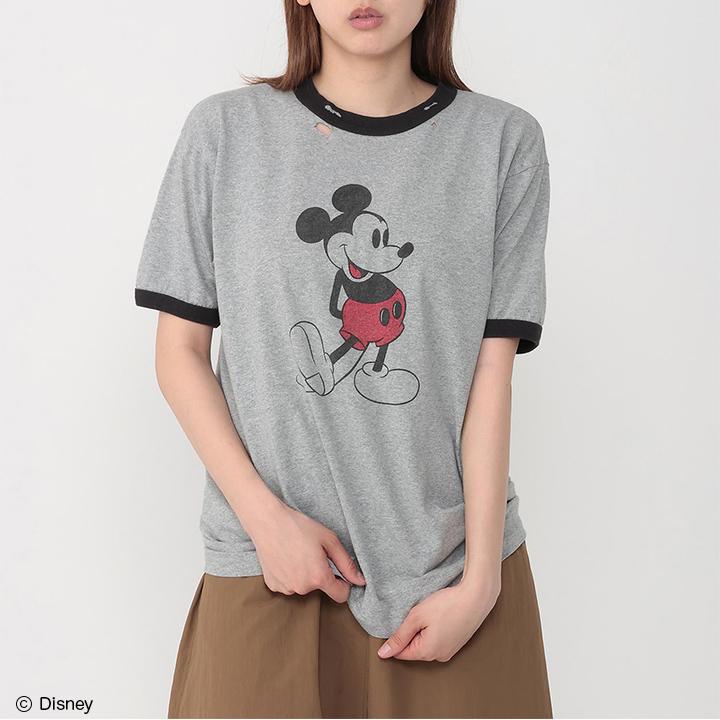 GOOD ROCK SPEED GOOD ROCK SPEED Mickey Mouse Ringer T-Shirts