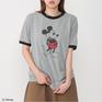 モデル：１６１cm / 着用サイズ：M GOOD ROCK SPEED GOOD ROCK SPEED Mickey Mouse Ringer T-Shirts画像1