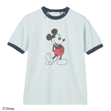 GOOD ROCK SPEED ミッキーマウスリンガーTシャツ