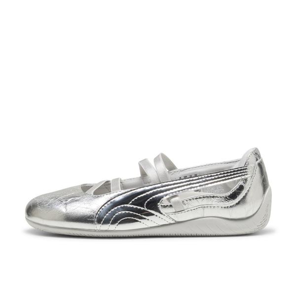 PUMA スピードキャット バレエ リュストル ウィメンズ シルバー 22.5cm