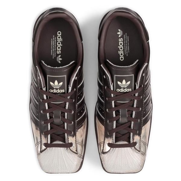 adidas スーパースター SQ ウィメンズ ブラウン 22.5cm