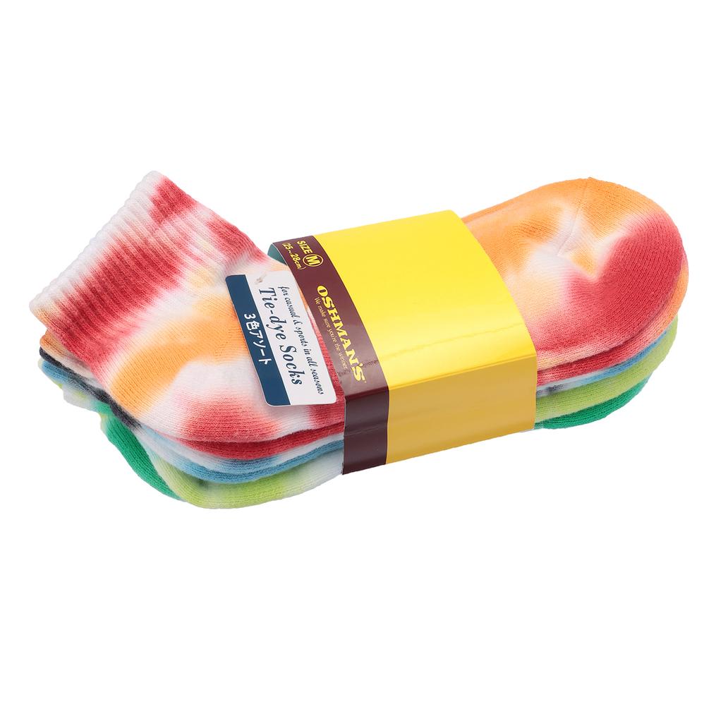  OSHMAN’S OSHMAN’S OSHMAN'S ORIGINAL 3P Socks Quarter Tie Dye画像5