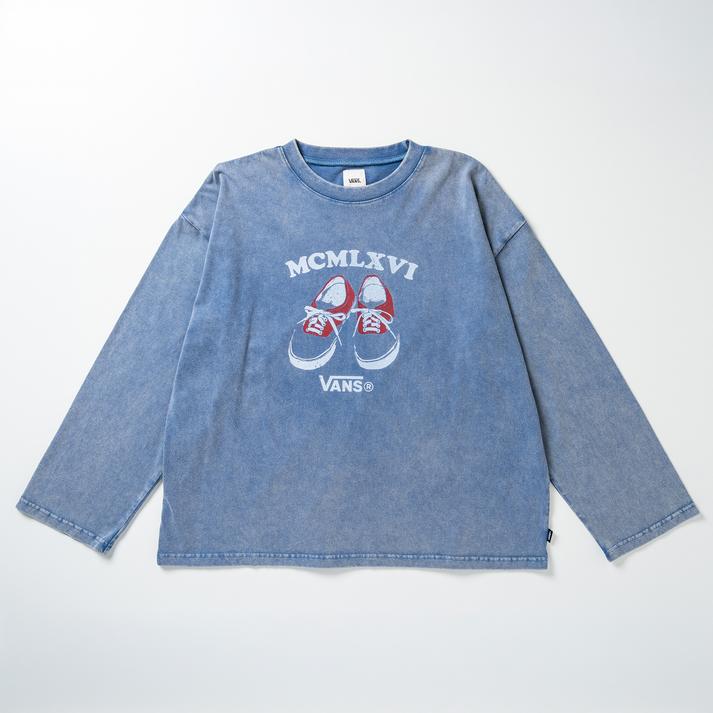 VANS �����O�X���[�u NAVY