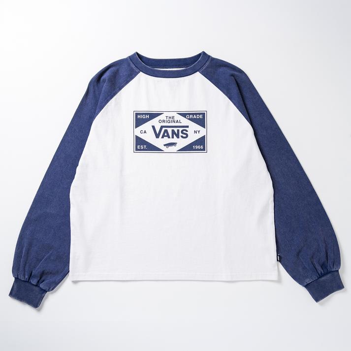 VANS �����O�X���[�u NAVY