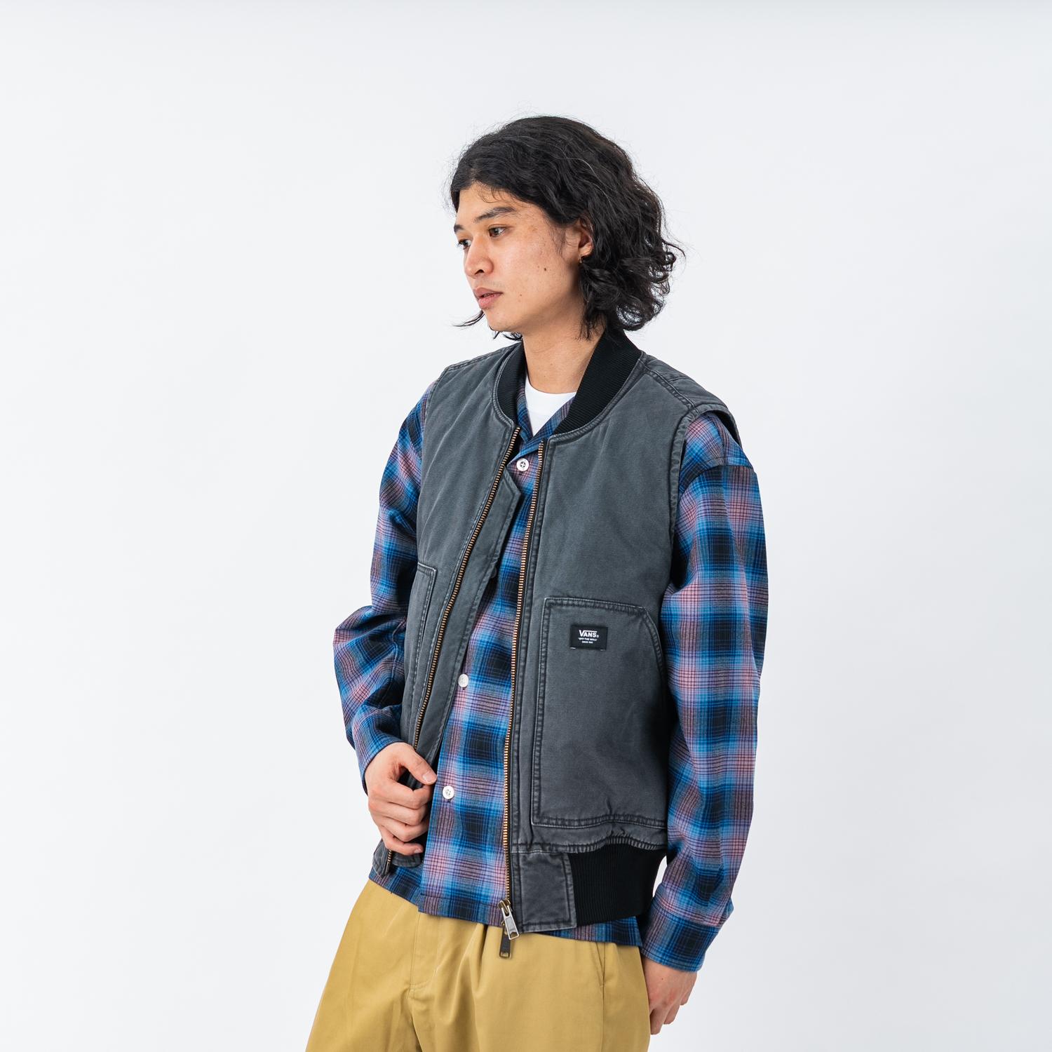 VANS】 ヴァンズ Work Vest アウター 126K1081501 ABC-MART限定 BLACK