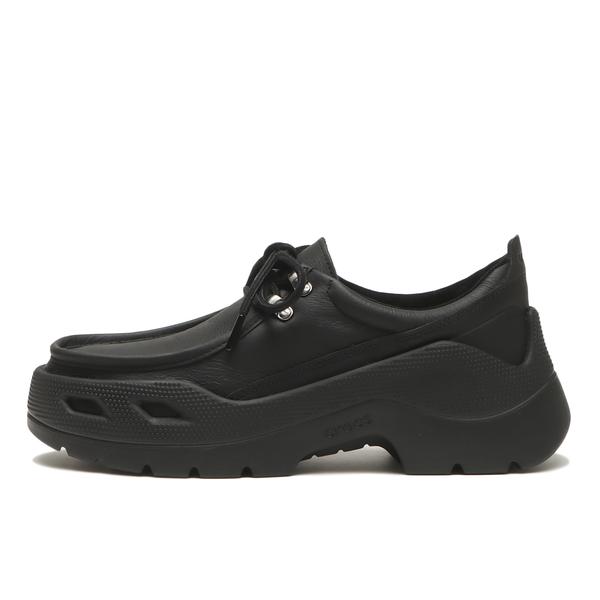 crocs ギャラリー レザー シュー ブラック 23cm