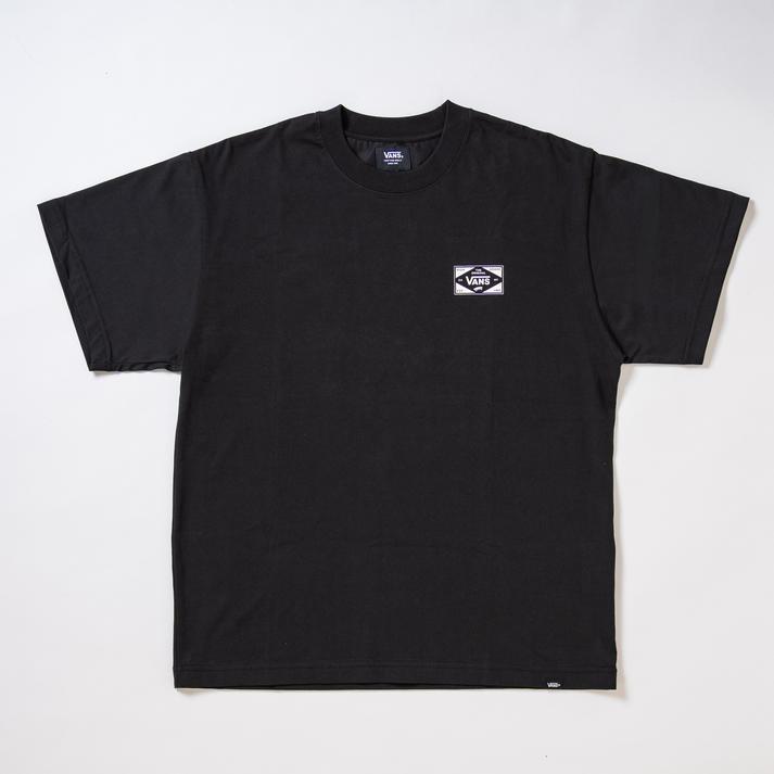 VANS �V���[�g�X���[�u BLACK