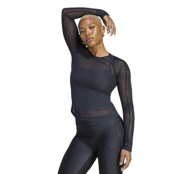 adidas �����O�X���[�u BLACK