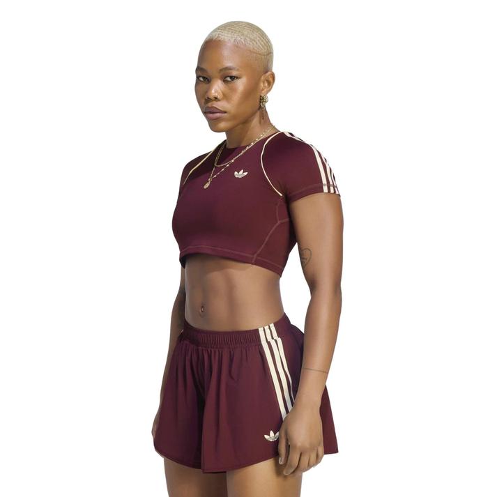adidas T�V���c �u���g�b�v MAROON