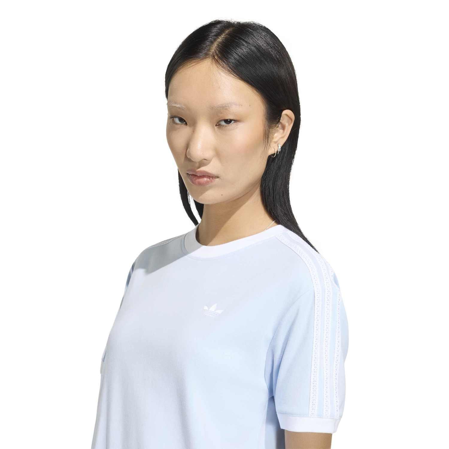 レディース 【adidas】 アディダス W 3STRIPES TEE(GFX INJ) ショート