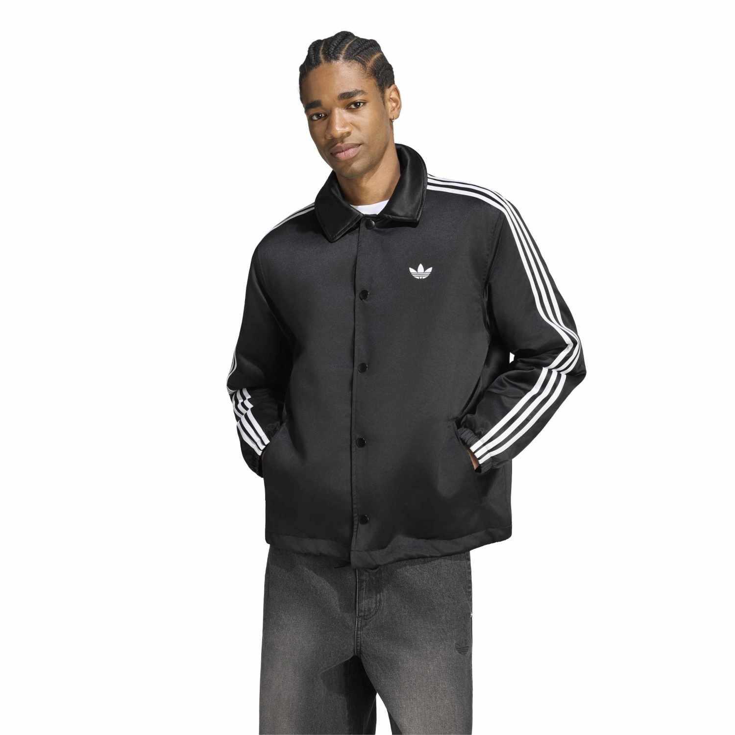 adidas】 アディダス M 3STRIPES SATIN COACH JKT アウター HZ3805