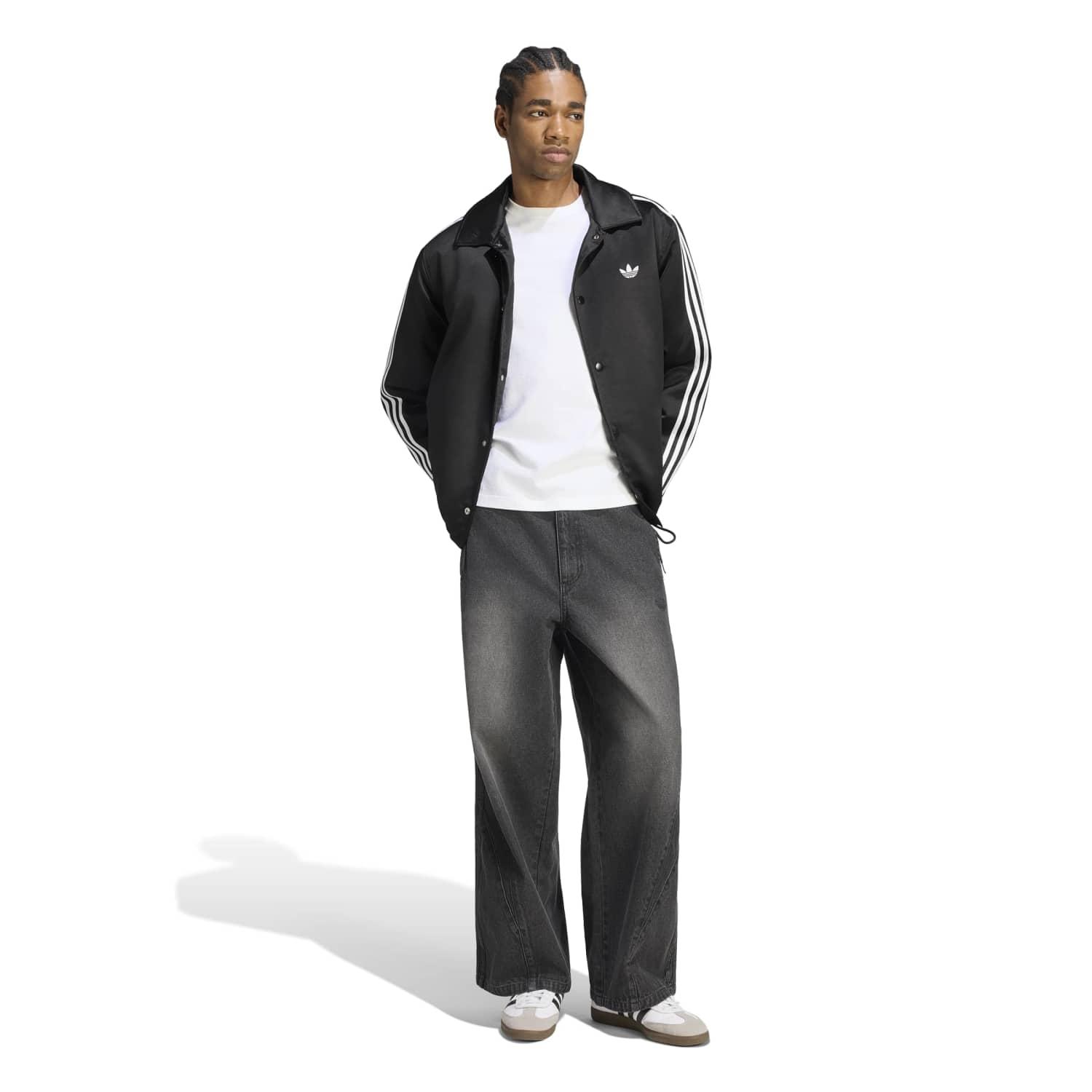 adidas】 アディダス M 3STRIPES SATIN COACH JKT アウター HZ3805