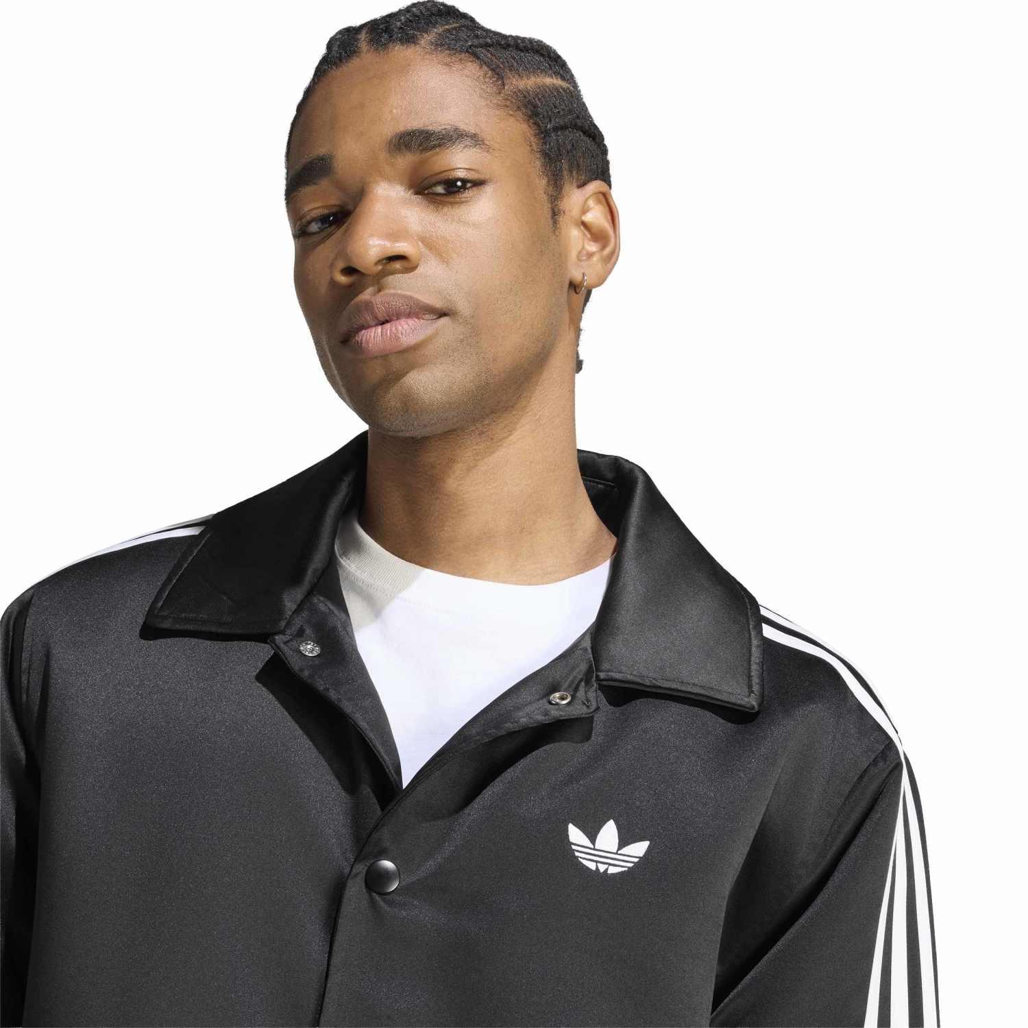 adidas】 アディダス M 3STRIPES SATIN COACH JKT アウター HZ3805