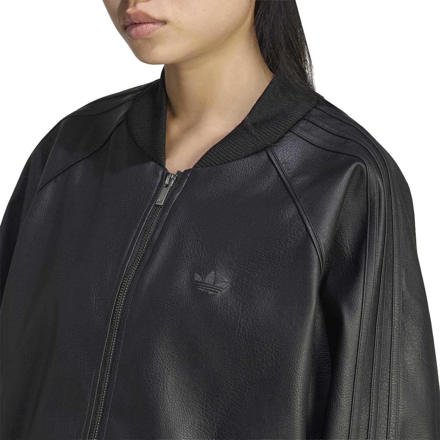 レディース 【adidas】 アディダス W PLEATHER SST OVERSIZED TT