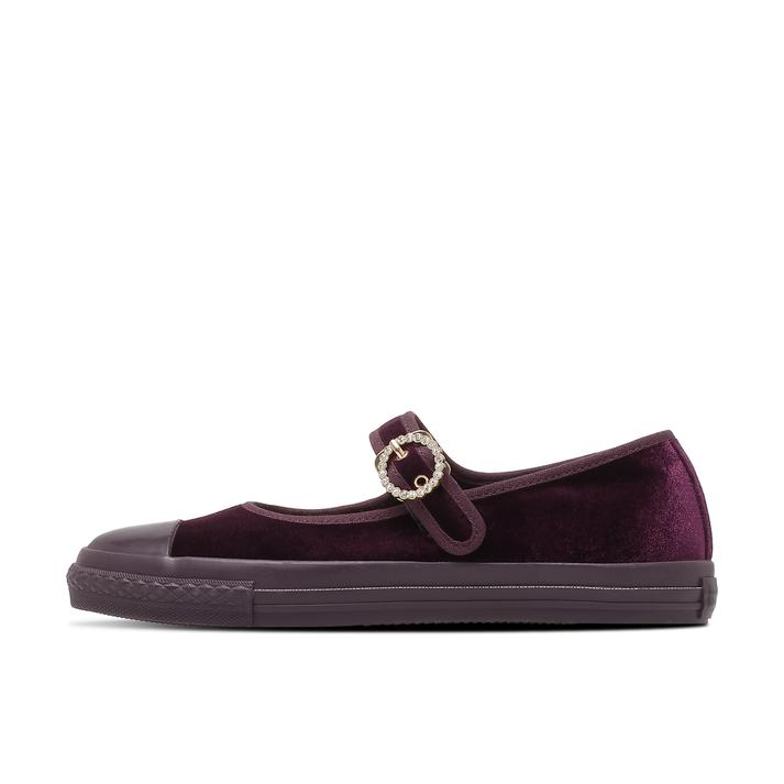 CONVERSE �I�[���X�^�[ LP MJ �x���x�b�g �r�W���[�x���g OX GARNET RED