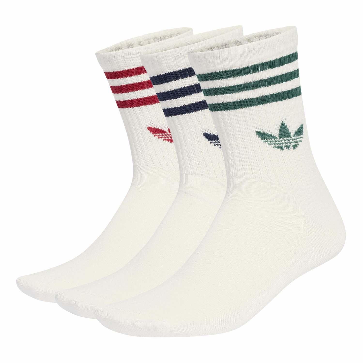Adidas U 3ST Crew Socks 3P KQ9033 NIDG/TEAMV/CGRN — photo 1 of 4