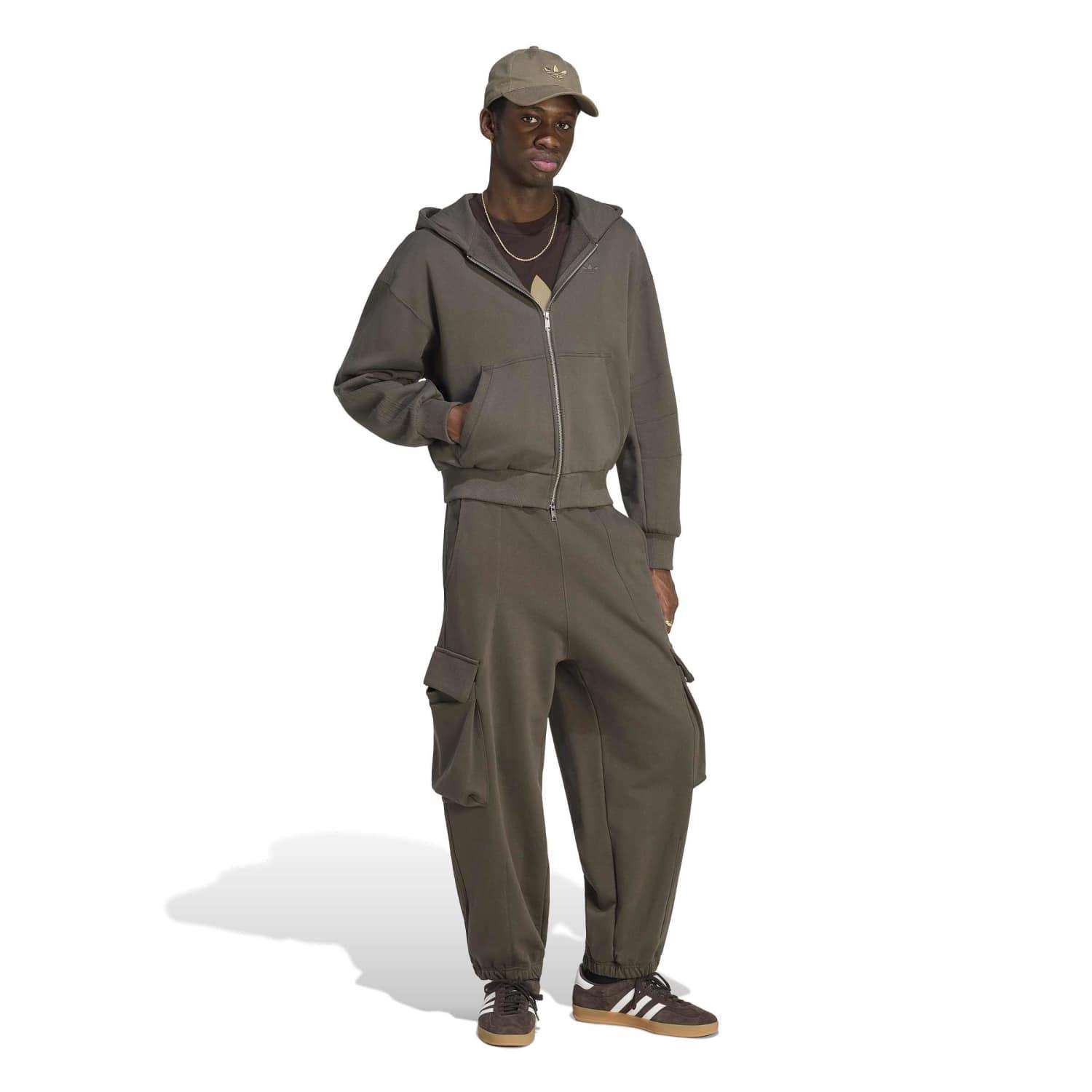 adidas】 アディダス M PREMIUM ESS CROPPED FULLZIP スウェット