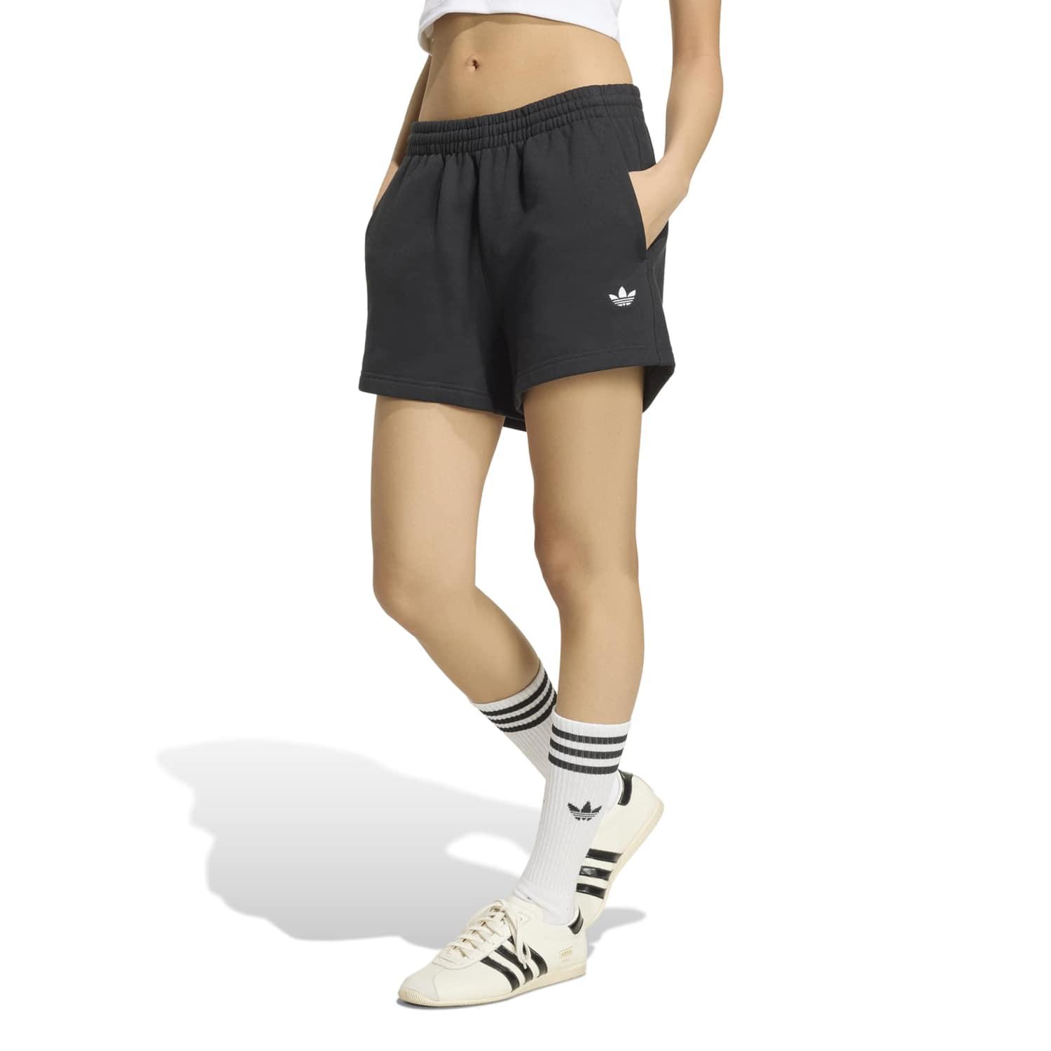 Adidas W Ess Fleece Shorts KR9164 BLACK — photo 1 of 6