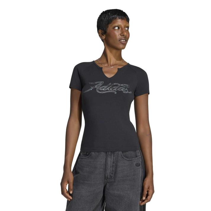 adidas �V���[�g�X���[�u BLACK