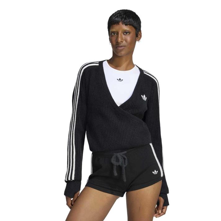 adidas �����O�X���[�u BLACK
