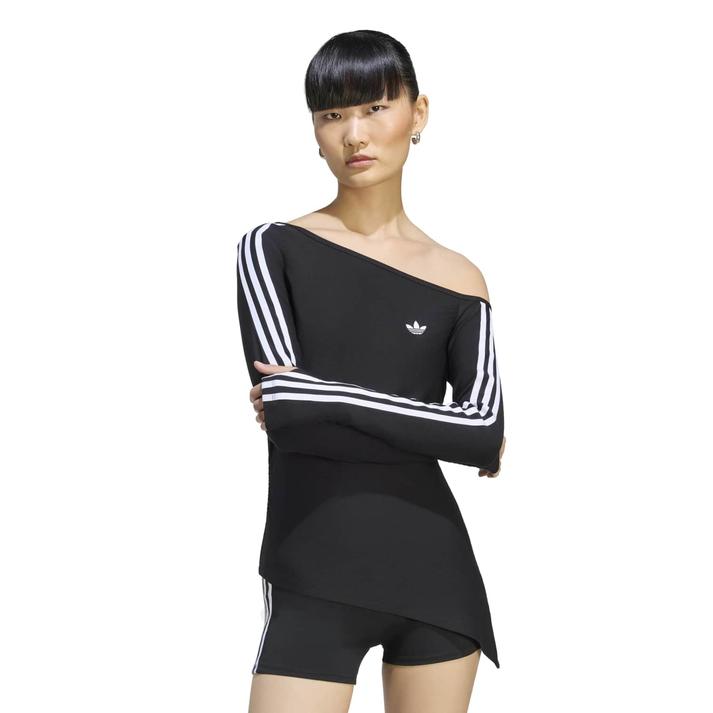 adidas �����O�X���[�u BLACK